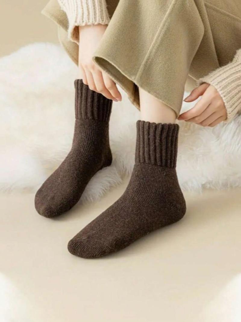 Thickened Woolen Socks - 5 per set